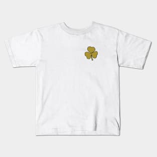 Small Gold Shamrock for St Patricks Day Kids T-Shirt